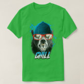 Trendy Cool Bear Chill Poster  Tシャツ (デザイン正面)