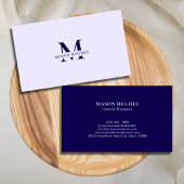 Trendy Cool Chic Monogram 名刺