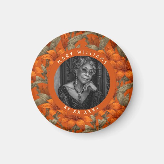 Trendy Custom Lilies Themed Beach Party マグネット (正面)