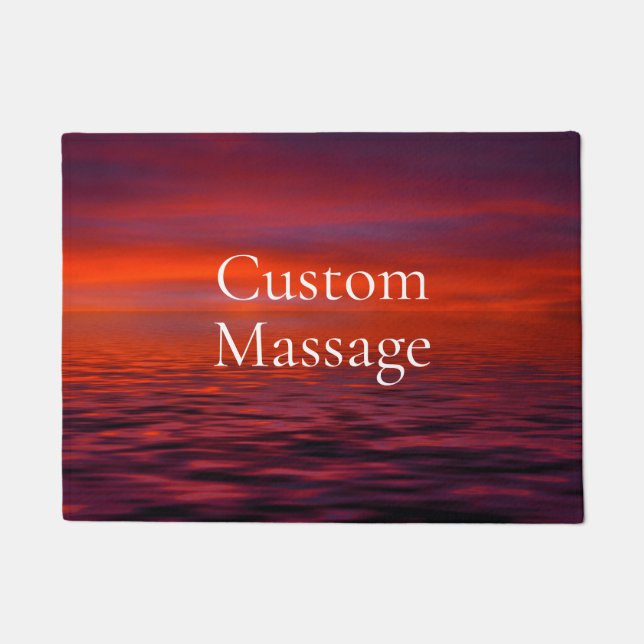 Trendy Custom Massage Modern simple  ドアマット (正面)