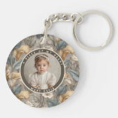 Trendy custom souvenir Floral Calla Lilies キーホルダー (裏面)