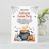 Trendy Cute Costume Halloween Party Invitation     招待状 (スタンド正面)