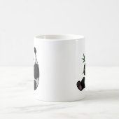 Trendy Cute Panda Bear With Greenery Bamboo  コーヒーマグカップ (中央)