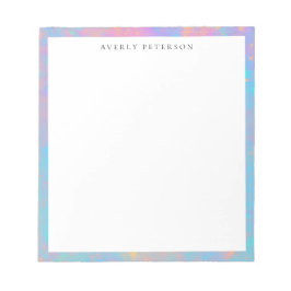 Trendy Cute Pastel Abstract Border Custom ノートパッド