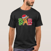 Trendy Dab Dabbing Gingerbread Dancing Merry Chris Tシャツ (正面)