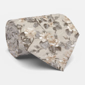 Trendy Dad Gifts Gardenias ネクタイ (ロール)