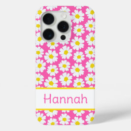 Trendy Daisy Pattern iPhone 15 Proケース