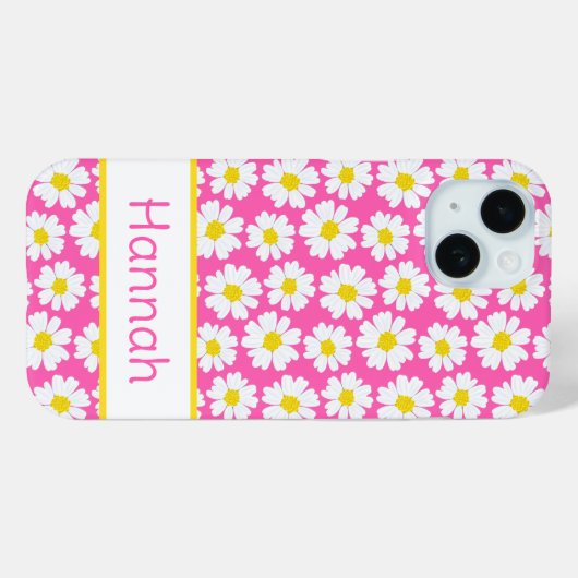 Trendy Daisy Pattern Case-Mate iPhoneケース (裏面 (横))