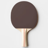 Trendy Dark Mocha Brown Custom Ping Pong Paddle 卓球ラケット (裏面)