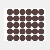 Trendy Dark Mocha Brown - Label ラベル (シート)