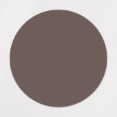 Trendy Dark Mocha Brown - Label ラベル (デザイン2)