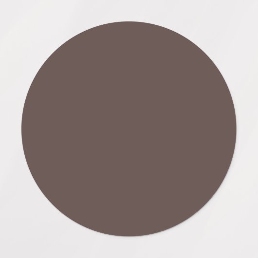 Trendy Dark Mocha Brown - Label ラベル (デザイン2)