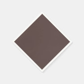 Trendy Dark Mocha Brown - Napkins スタンダードカクテルナプキン (角)