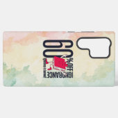 Trendy Dark Paper Texture Whimsical Book Samsung Galaxyケース (裏面横)