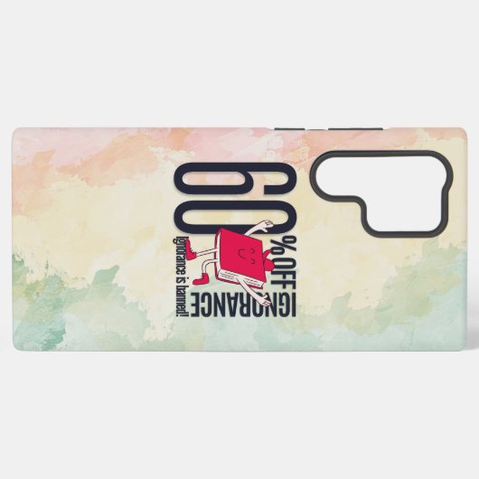 Trendy Dark Paper Texture Whimsical Book Samsung Galaxyケース (裏面横)