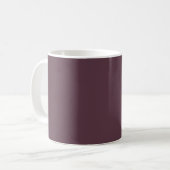 Trendy Dark Plum Brown - Coffee Mug コーヒーマグカップ (正面左)