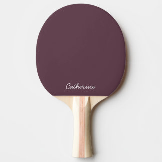 Trendy Dark Plum Brown  Custom Ping Pong Paddle 卓球ラケット