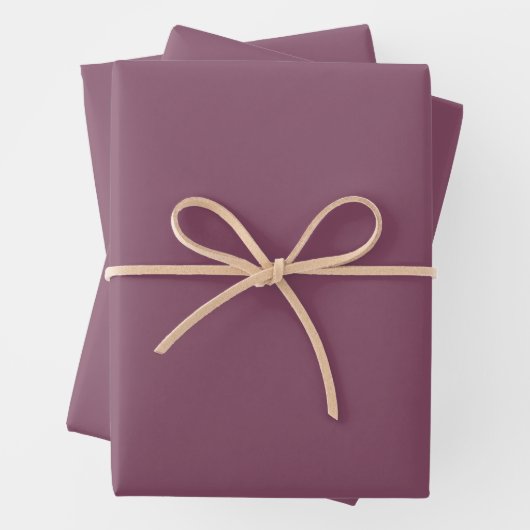 Trendy Deep Plum - Wrapping Paper Sheets Set ラッピングペーパーシート (インサイチュ)