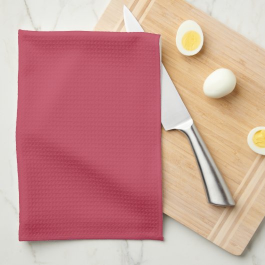 Trendy Deep Raspberry Red - Kitchen Towel キッチンタオル (四つ折り)
