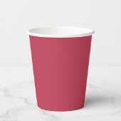 Trendy Deep Raspberry Red - Paper Cups 紙コップ (裏面)