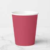 Trendy Deep Raspberry Red - Paper Cups 紙コップ (左)