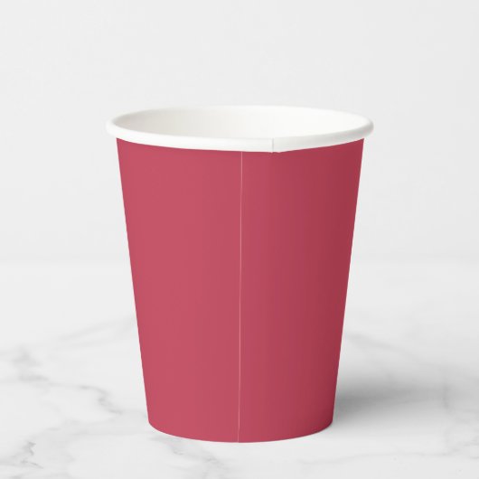 Trendy Deep Raspberry Red - Paper Cups 紙コップ (右)