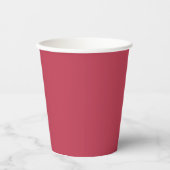 Trendy Deep Raspberry Red - Paper Cups 紙コップ (正面)