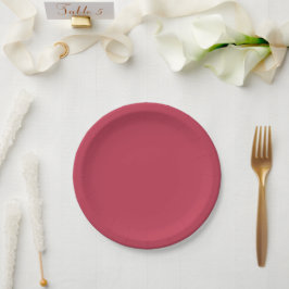 Trendy Deep Raspberry Red - Paper Plates ペーパープレート