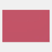 Trendy Deep Raspberry Red - Wrapping Paper Sheets  ラッピングペーパーシート (正面3)
