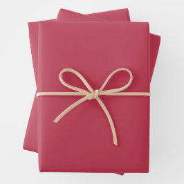 Trendy Deep Raspberry Red - Wrapping Paper Sheets  ラッピングペーパーシート