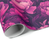 Trendy Delicate Peonies Wrapping Paper ラッピングペーパー (ロールコーナー)