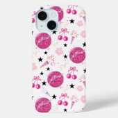 Trendy Disco Celebration Party Seamless Pattern Case-Mate iPhoneケース (裏面)