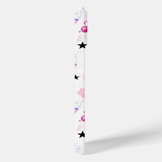 Trendy Disco Celebration Party Seamless Pattern Case-Mate iPhoneケース (裏面 / 右)