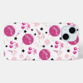 Trendy Disco Celebration Party Seamless Pattern Case-Mate iPhoneケース (裏面 (横))