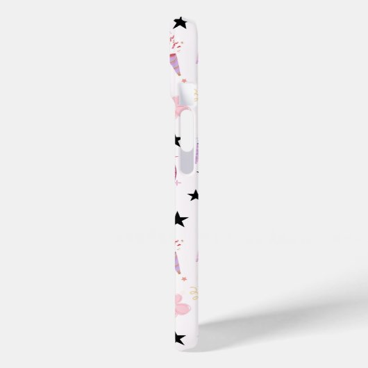 Trendy Disco Celebration Party Seamless Pattern Case-Mate iPhoneケース (裏面 / 左)