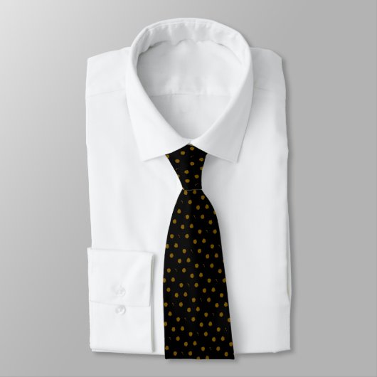  Trendy Dots Black Gold Specks |  Neck Tie ネクタイ (タイ)