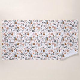 Trendy dots pattern bath towel ビーチタオル