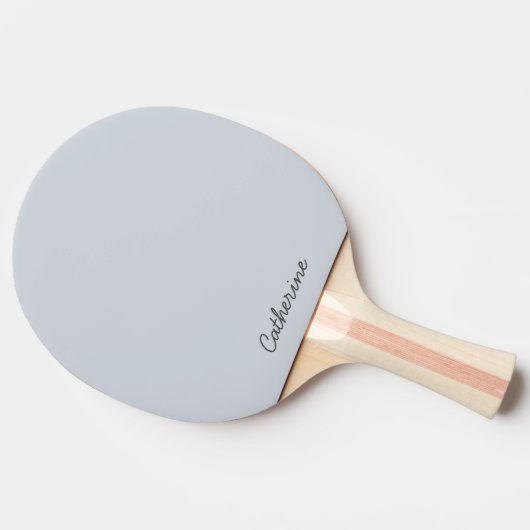 Trendy Dusty Bluish Gray Custom Ping Pong Paddle 卓球ラケット (横)
