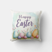 Trendy Easter Eggs Beautiful Collection クッション (正面)