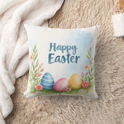Trendy Easter Eggs Beautiful Collection クッション (ブランケット)