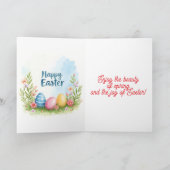 Trendy Easter Eggs Beautiful Collection シーズンカード (内部)