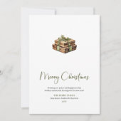 Trendy Editable Boho Holiday Christmas Greeting  シーズンカード (正面)