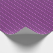 Trendy Elegant Brand Purple Template Stripes ラッピングペーパー (角)