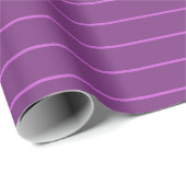 Trendy Elegant Brand Purple Template Stripes ラッピングペーパー (ロールコーナー)