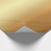 Trendy Elegant Gold Glamorous Template Gift Glossy ラッピングペーパー (コーナー)