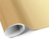 Trendy Elegant Gold Glamorous Template Gift Glossy ラッピングペーパー (ロールコーナー)