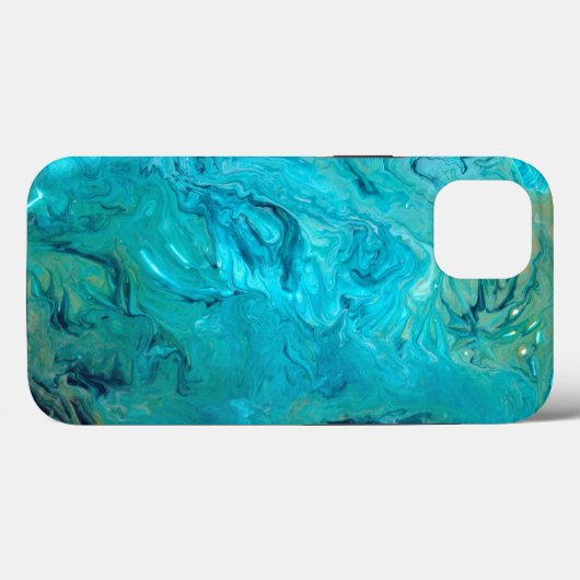 Trendy emerald faux marble abstract design Case-Mate iPhoneケース (裏面 (横))