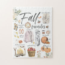 Trendy Fall Favorites | Watercolor Illustrations