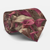 Trendy Fathers Day Gift Calla Lilies Floral ネクタイ (ロール)