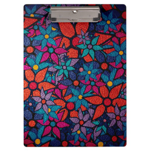 Trendy Floral Pattern #2 クリップボード